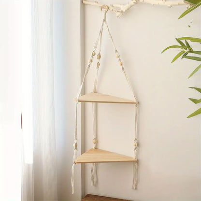 Artisan Cotton Corner Shelf for Home Decor (1pc)