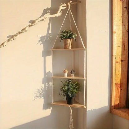 Artisan Cotton Corner Shelf for Home Decor (1pc)