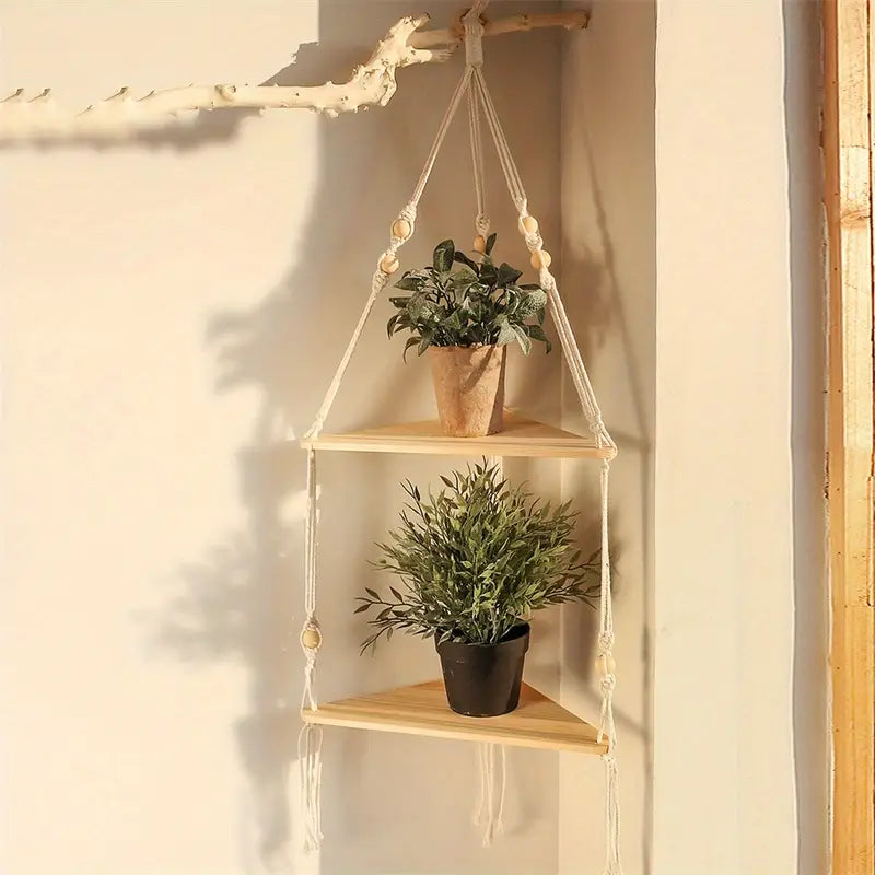 Artisan Cotton Corner Shelf for Home Decor (1pc)